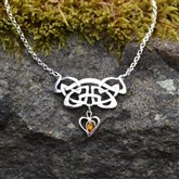 (SCP001) Celtic Amber Necklace