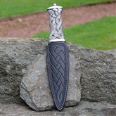 (SD6) Pewter Celtic Handled Sgian Dubh