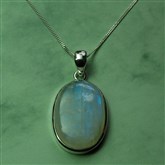 (SMS1) Oval Moonstone Pendant