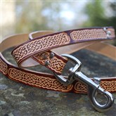 (DL7) Celtic Leather Dog Lead