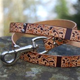 (DL8) Pictish Dogs Leather Dog Lead
