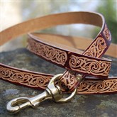 (DL6) Celtic Leather Dog Lead