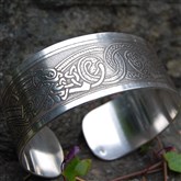 (SB14) Silver Zoomorphic Bangle