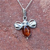 (AP85) Amber Bee Pendant