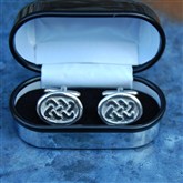 (CUF13) Oval Celtic Cufflinks