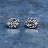 (CUF2) Oval Celtic Cufflinks