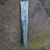(KP6) Pewter Celtic Birds Kilt Pin