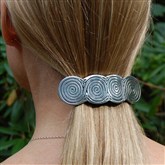 (HS4) Pewter Celtic Spiral Hairslide