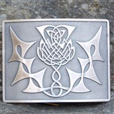 (KB17) Celtic Thistle Kilt Buckle