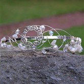 (CT4) Silver Celtic Wirework Tiara