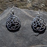 (SCE151) Silver Celtic Knotwork Earrings