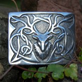 (KB02) Shiny Stag Kilt Buckle