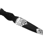 (SD004) Sterling Silver & Stone Sgian Dubh