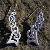 (SCE22) Long Silver Celtic Assymetric