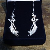 (SELV1) Silver Elvish Earrings