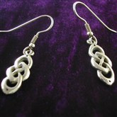 (SCE26) Small Silver Celtic Earrings