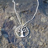 (SCP27) Silver Tree of Life Pendant