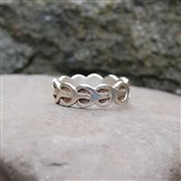 (SCR4) Silver Viking Ring