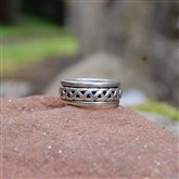(STR16) Silver Spinning Ring