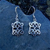 (SCE7) Silver Celtic Earrings