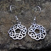 (SE02) Silver Celtic Earrings