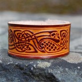 (LW2) 3cm Celtic Leather Wristlet