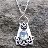 (SCP24) Topaz Celtic Pendant