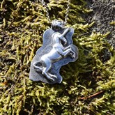 (ICP3) Silver Unicorn Pendant