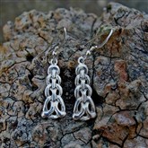 (SCE13) Silver Viking Earrings